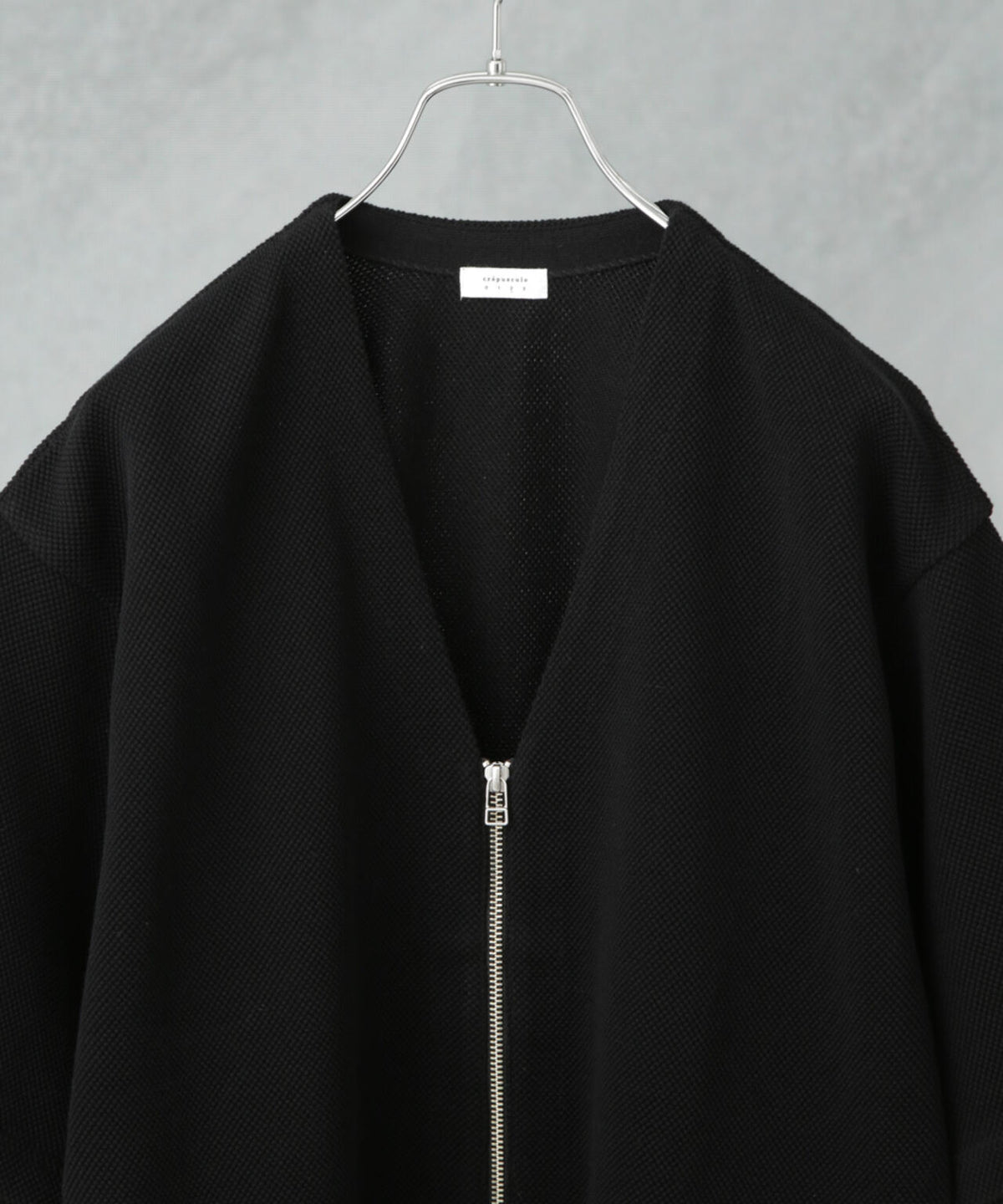 crepuscule/別注 S/S V NECK ZIP CARDIGAN 6705122021