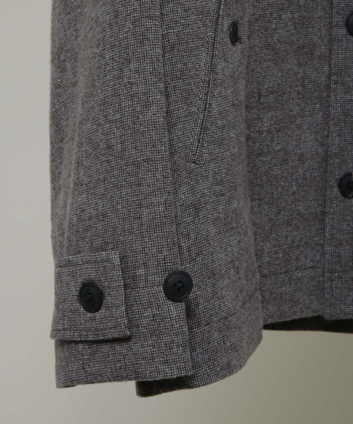ATON/LINEN WOOL TWEED SHORT COAT 6706211004