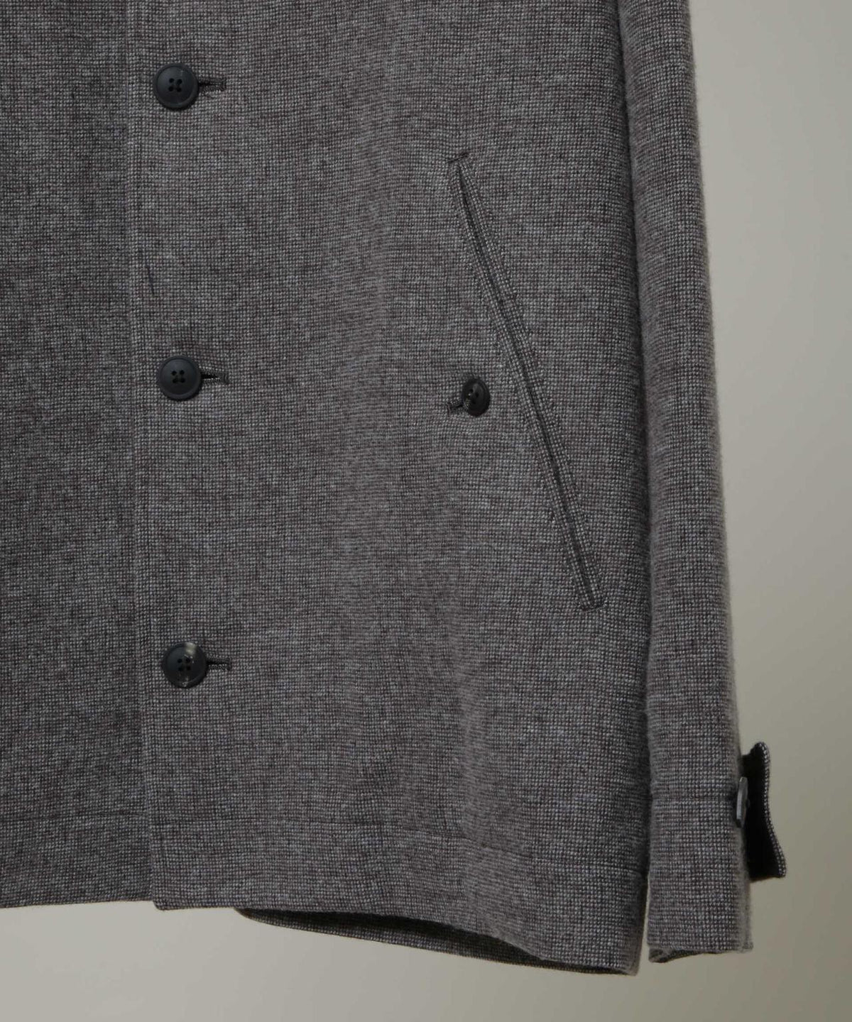 ATON/LINEN WOOL TWEED SHORT COAT 6706211004