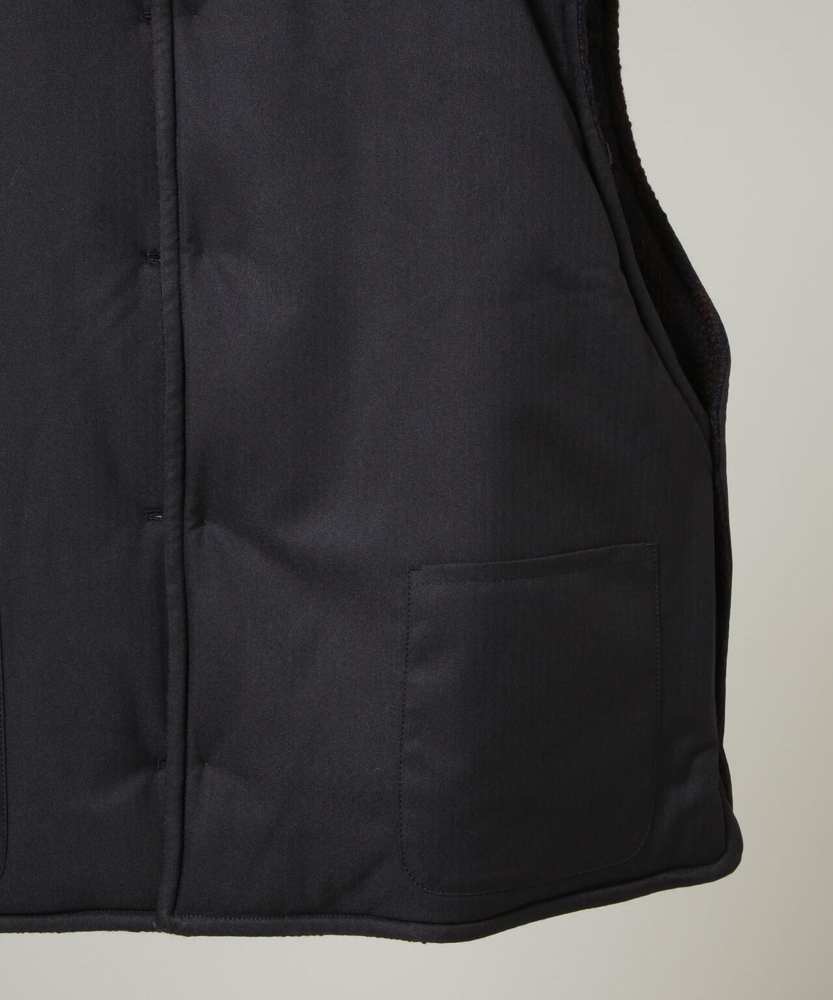 m's braque/4 BUTTON PADDED OUTER-VEST 6706225004