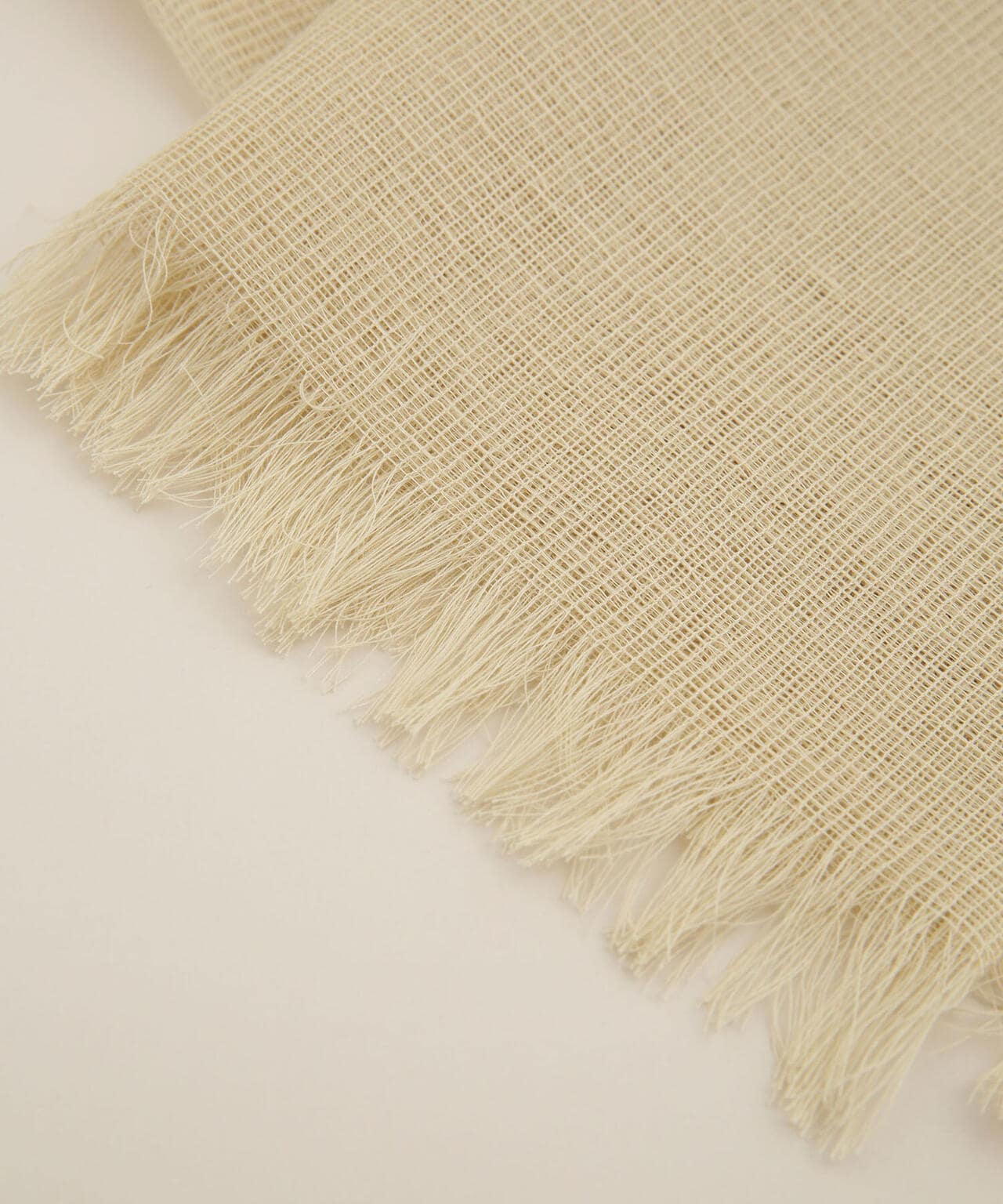 THROW/MARGARET リネンコットンメッシュストール 6712141135