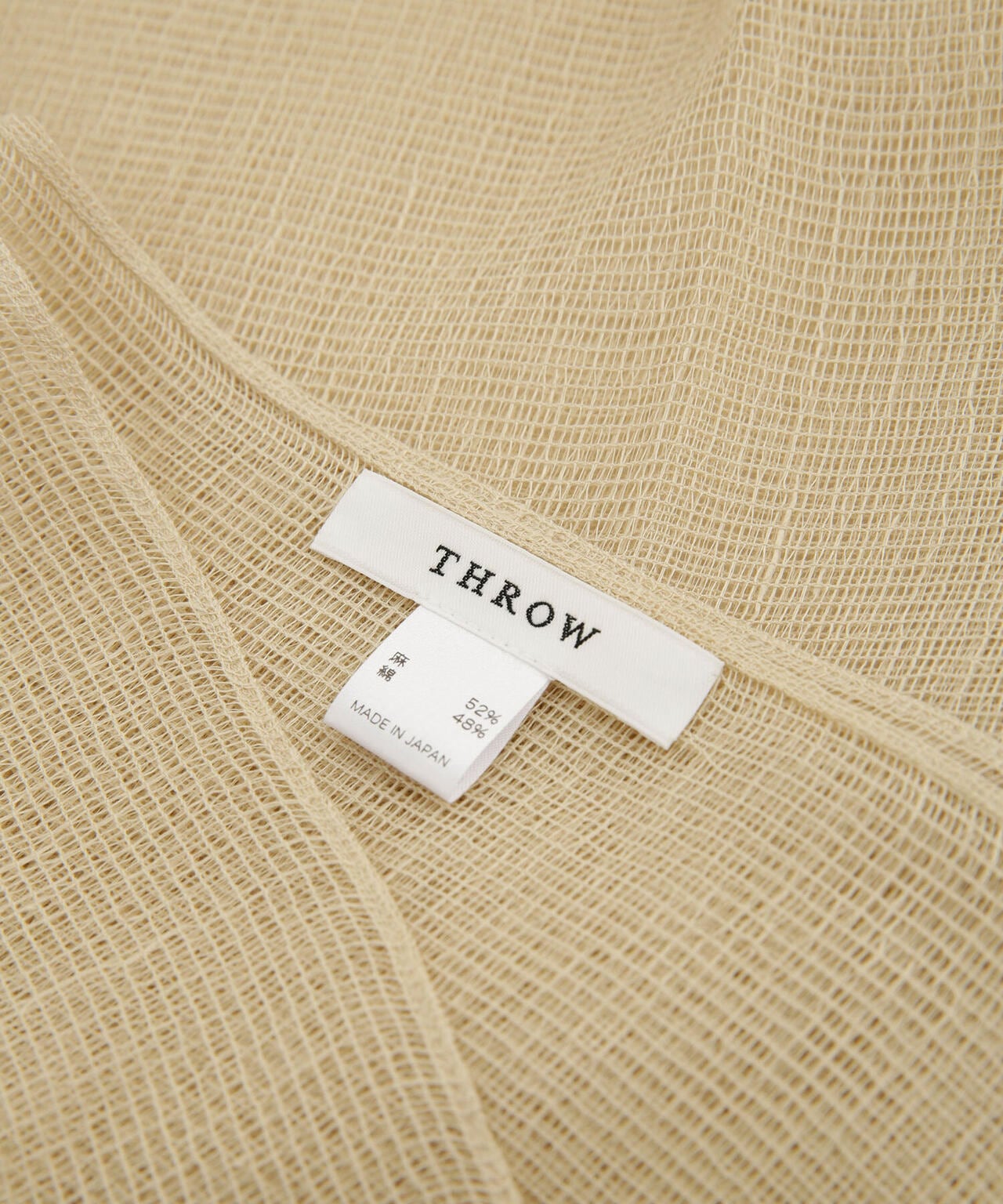 THROW/MARGARET リネンコットンメッシュストール 6712141135