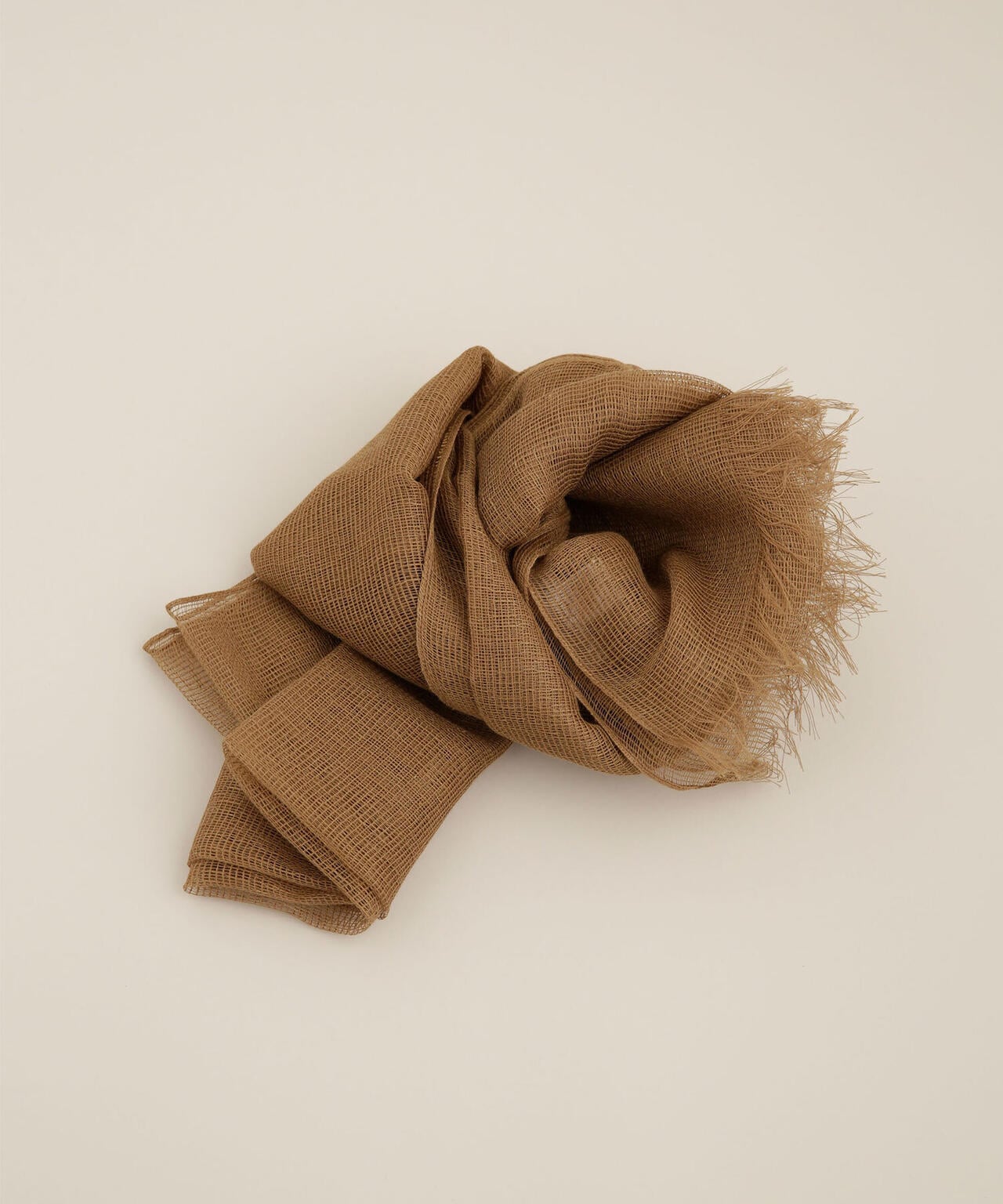 THROW/MARGARET リネンコットンメッシュストール 6712141135