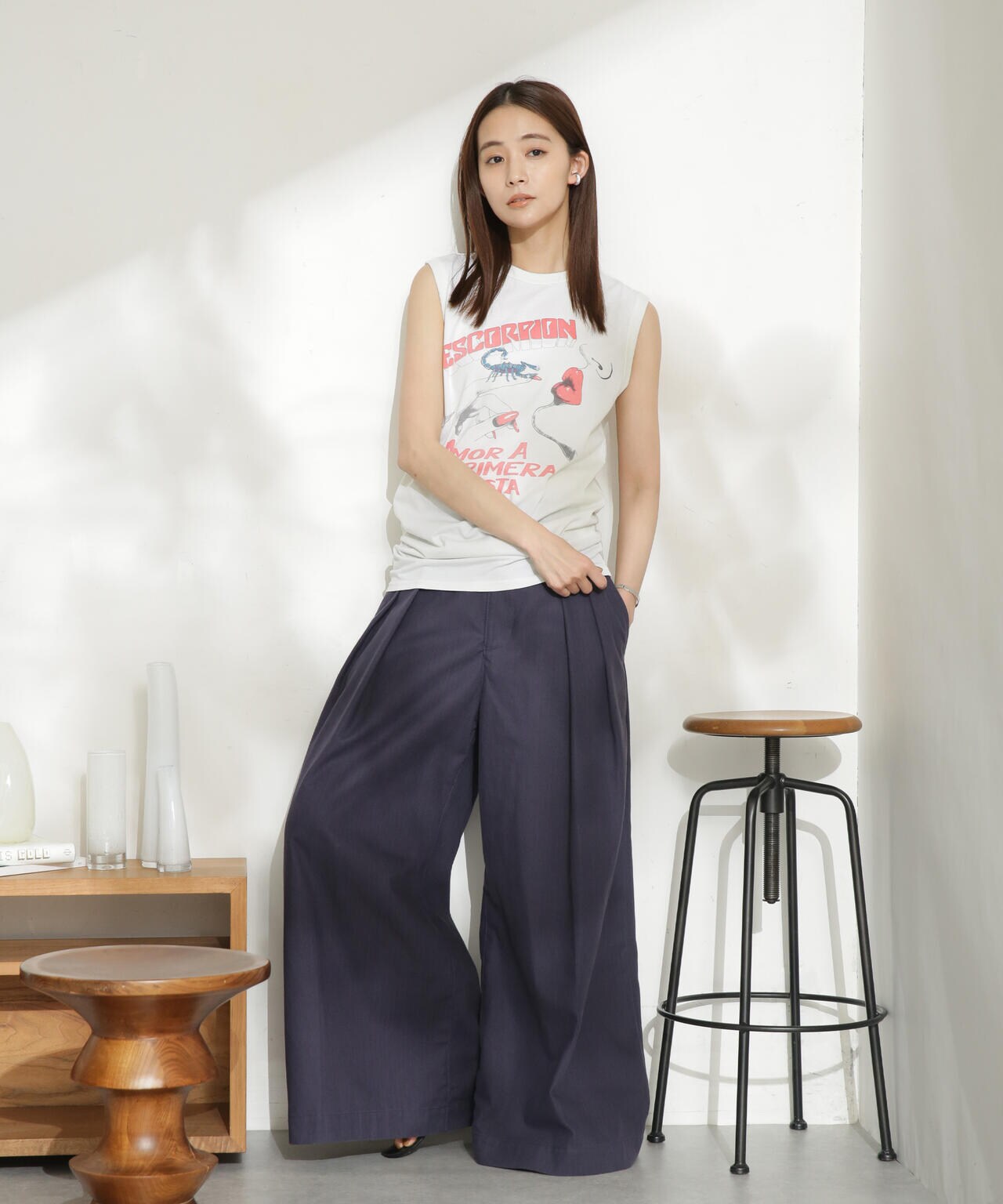 R JUBILEE/SLEEVE LESS BAND TEE 6713124025