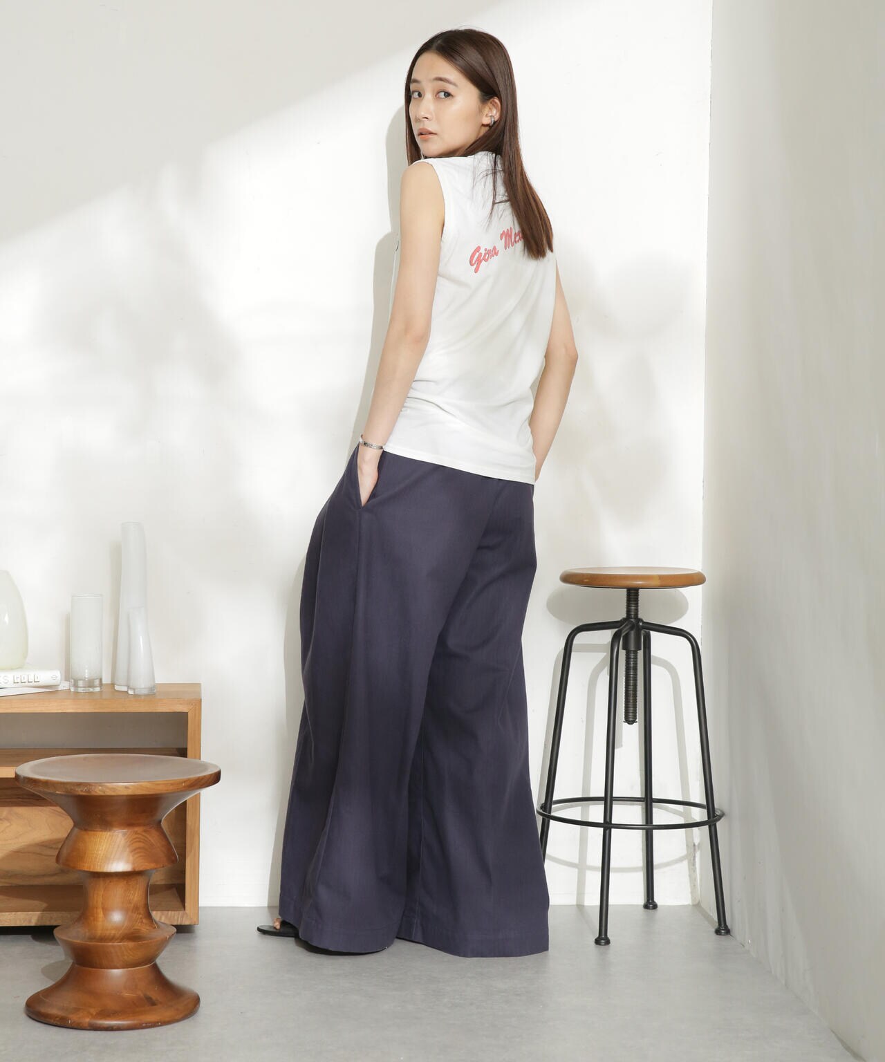 R JUBILEE/SLEEVE LESS BAND TEE 6713124025