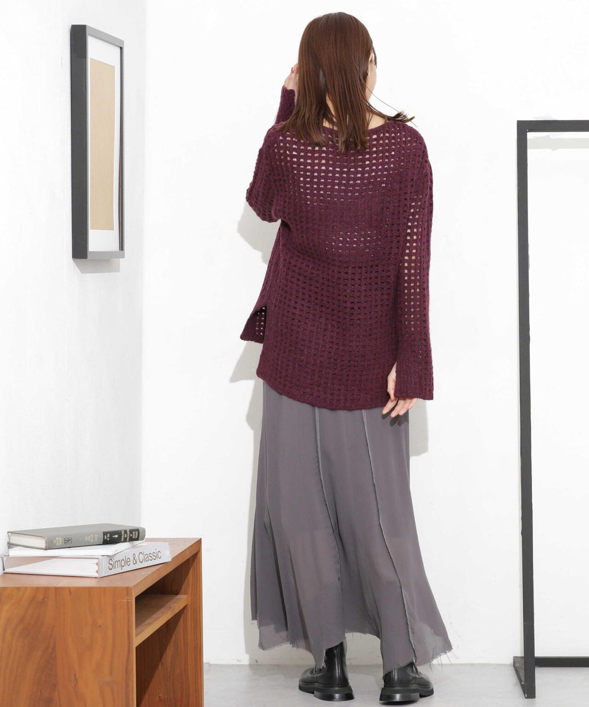 H.A.O/RJ Mesh Top ニット 6713222061