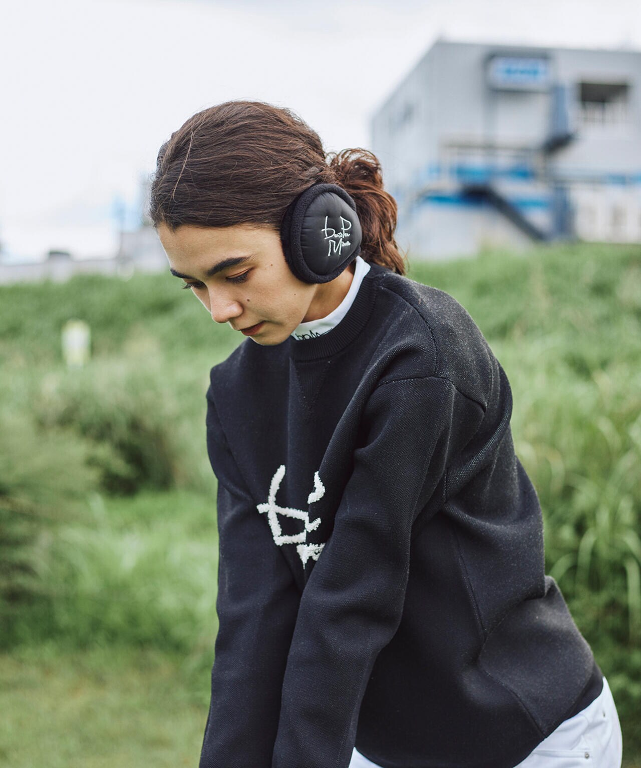 beats per minute/ロゴジャカードスウェットライクニット 6713222064