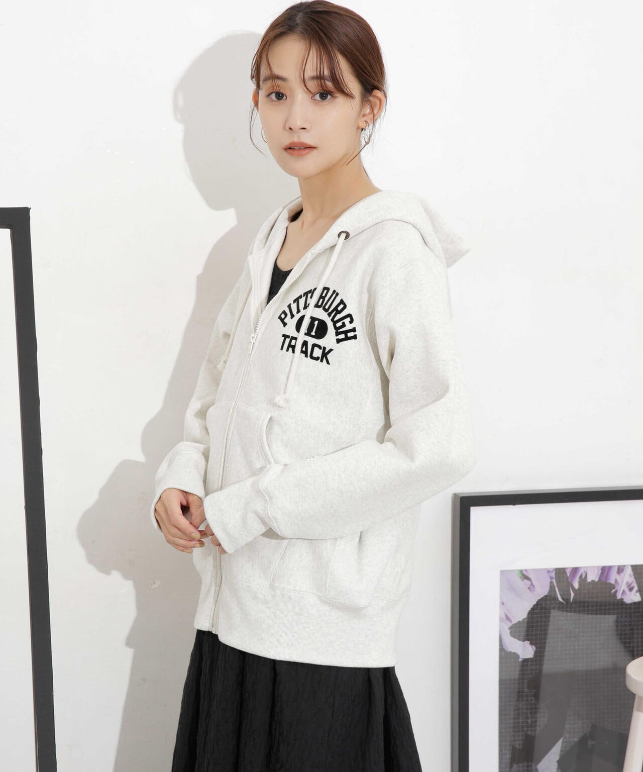 Champion/リバースウィーブ ジップフードスウェット 6713223022