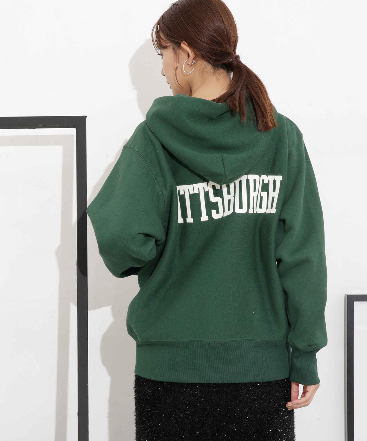 Champion/リバースウィーブ ジップフードスウェット 6713223022