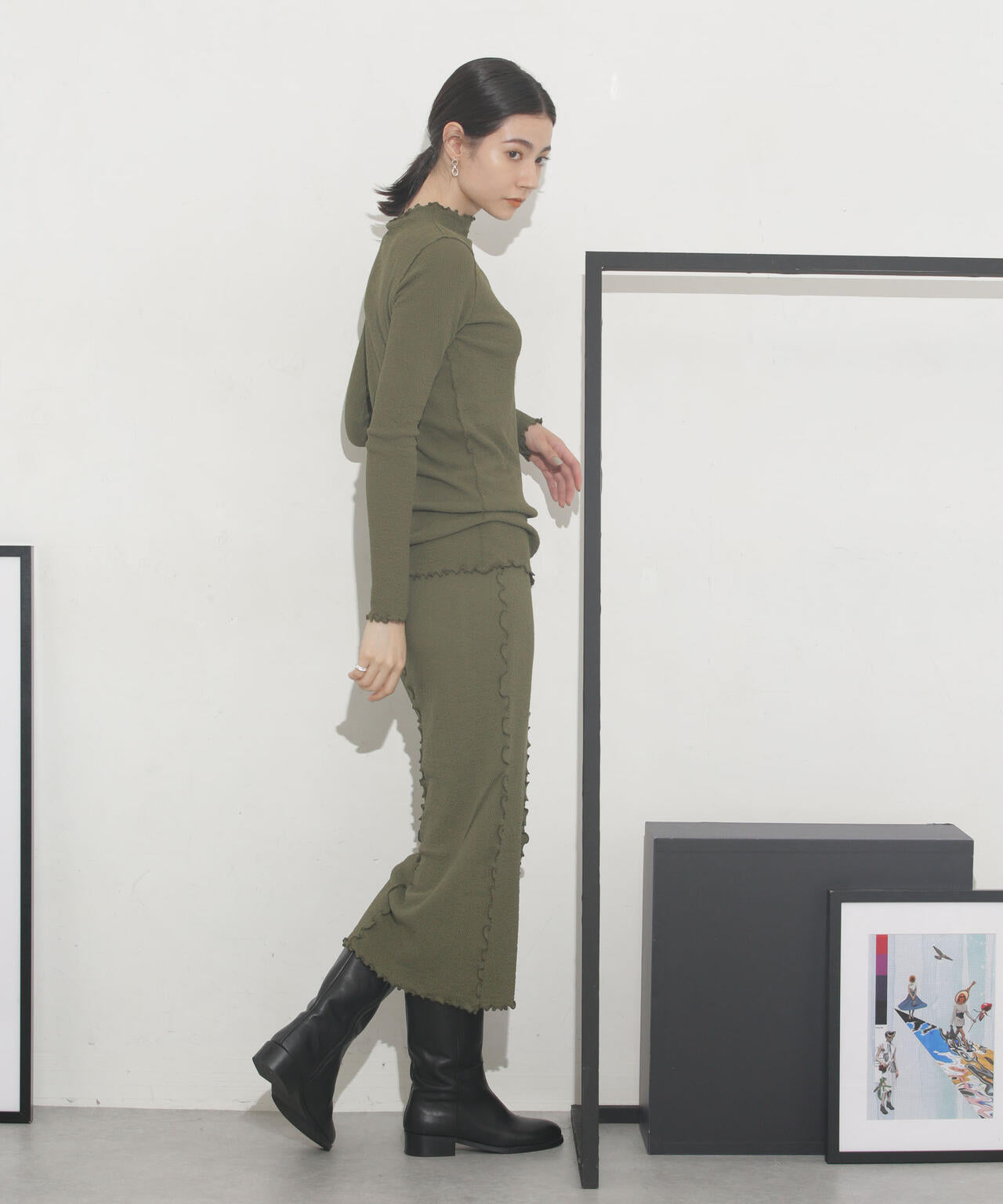 HAKUJI/JQ strech skirt 6713230010