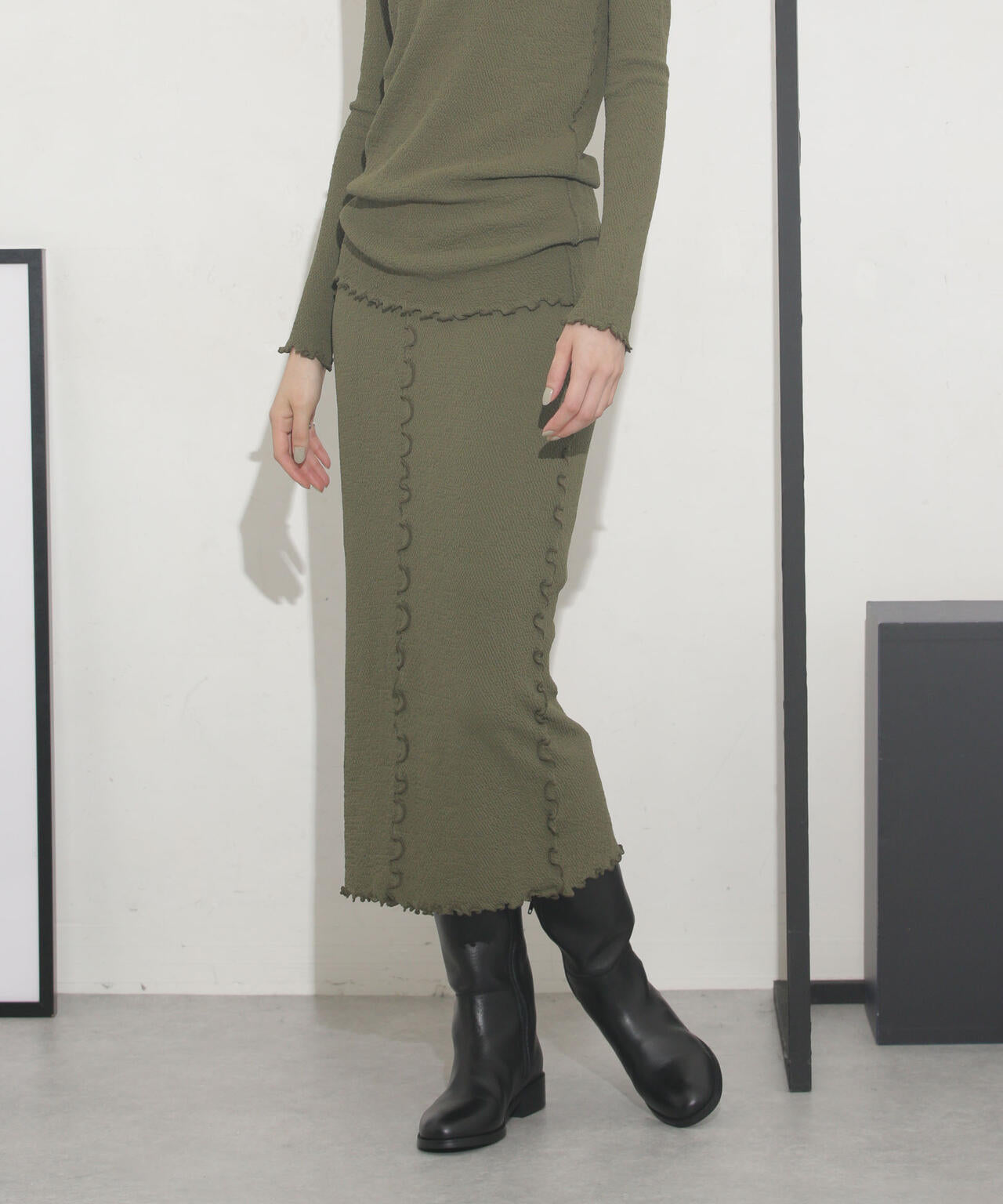 HAKUJI/JQ strech skirt 6713230010