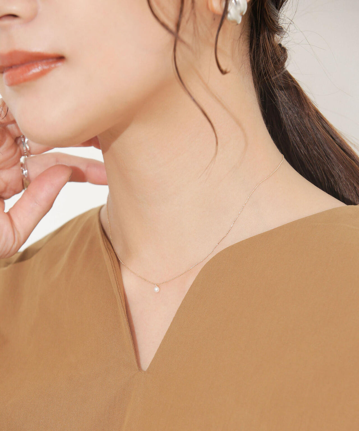 les bonbon/stardust pearl necklace YG 6713246057
