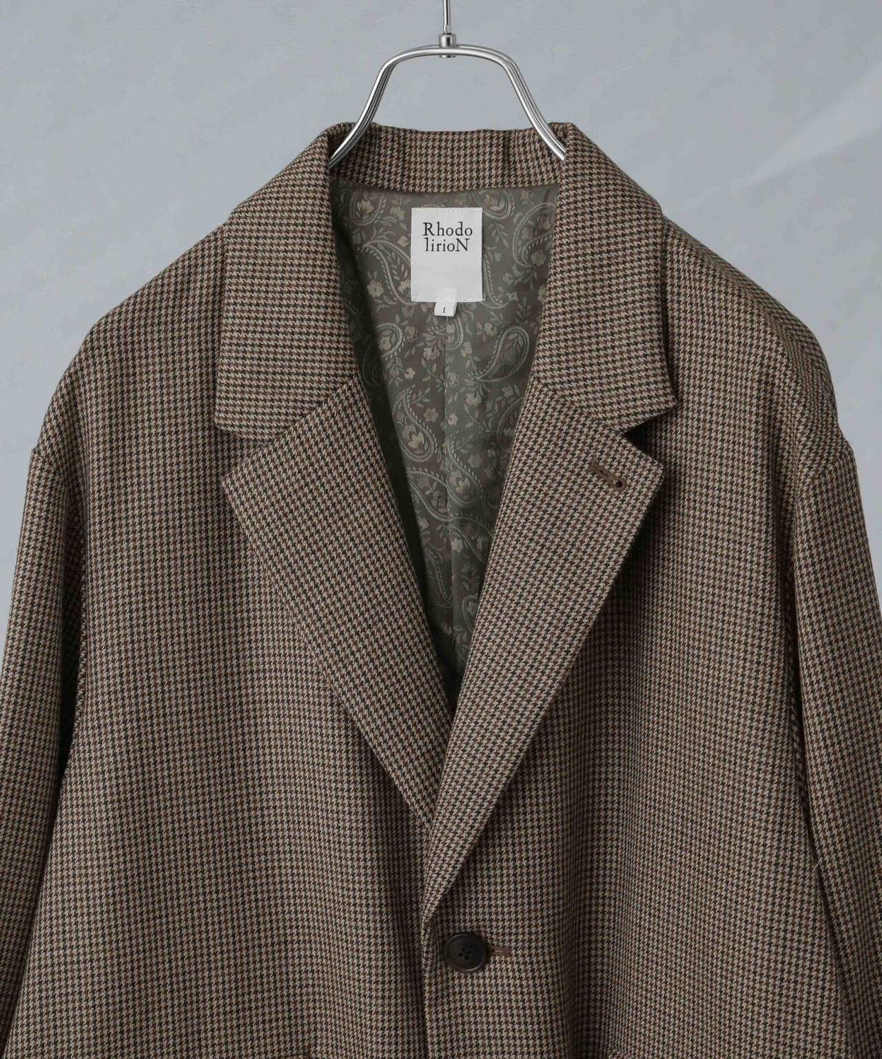 RhodolirioN/Oversized Jacket - Houndstooth 6714216010