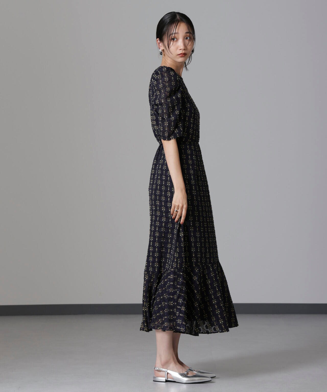 troisiemechaco/カットジャガードワンピース 6714219028