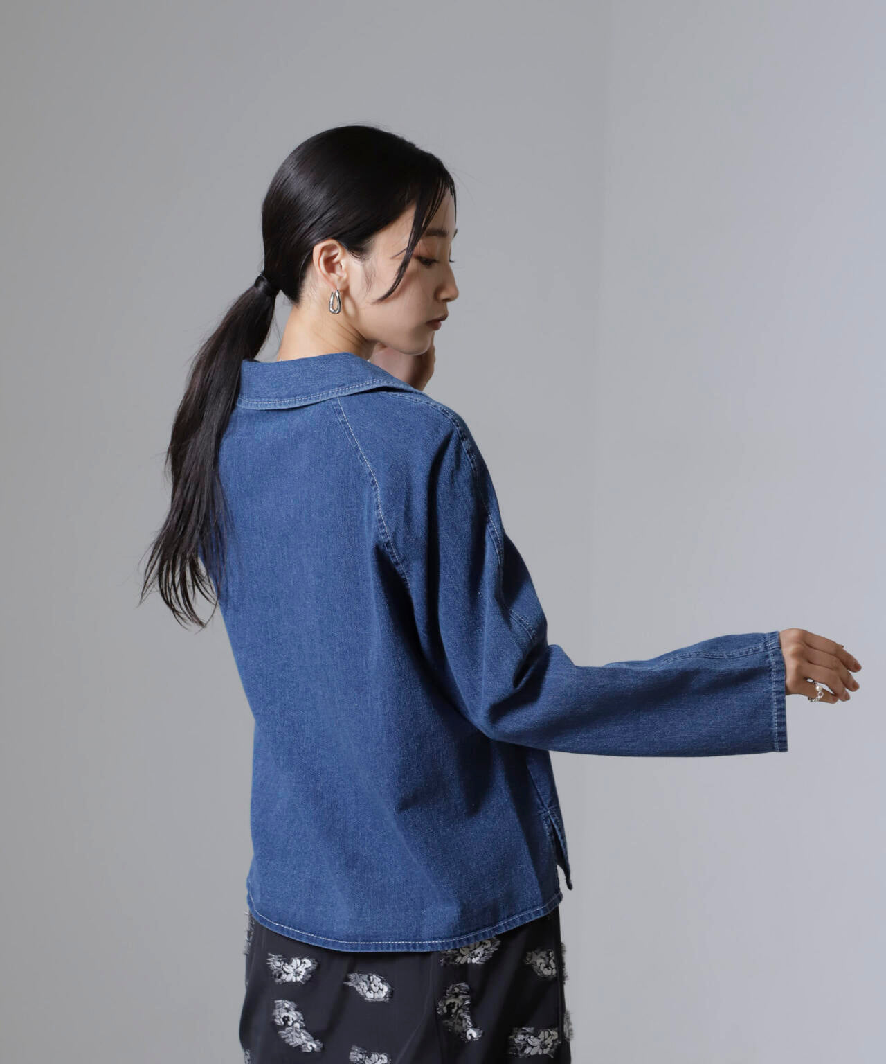 Baum und Pferdgarten/Soft Denim シャツ 6714220011