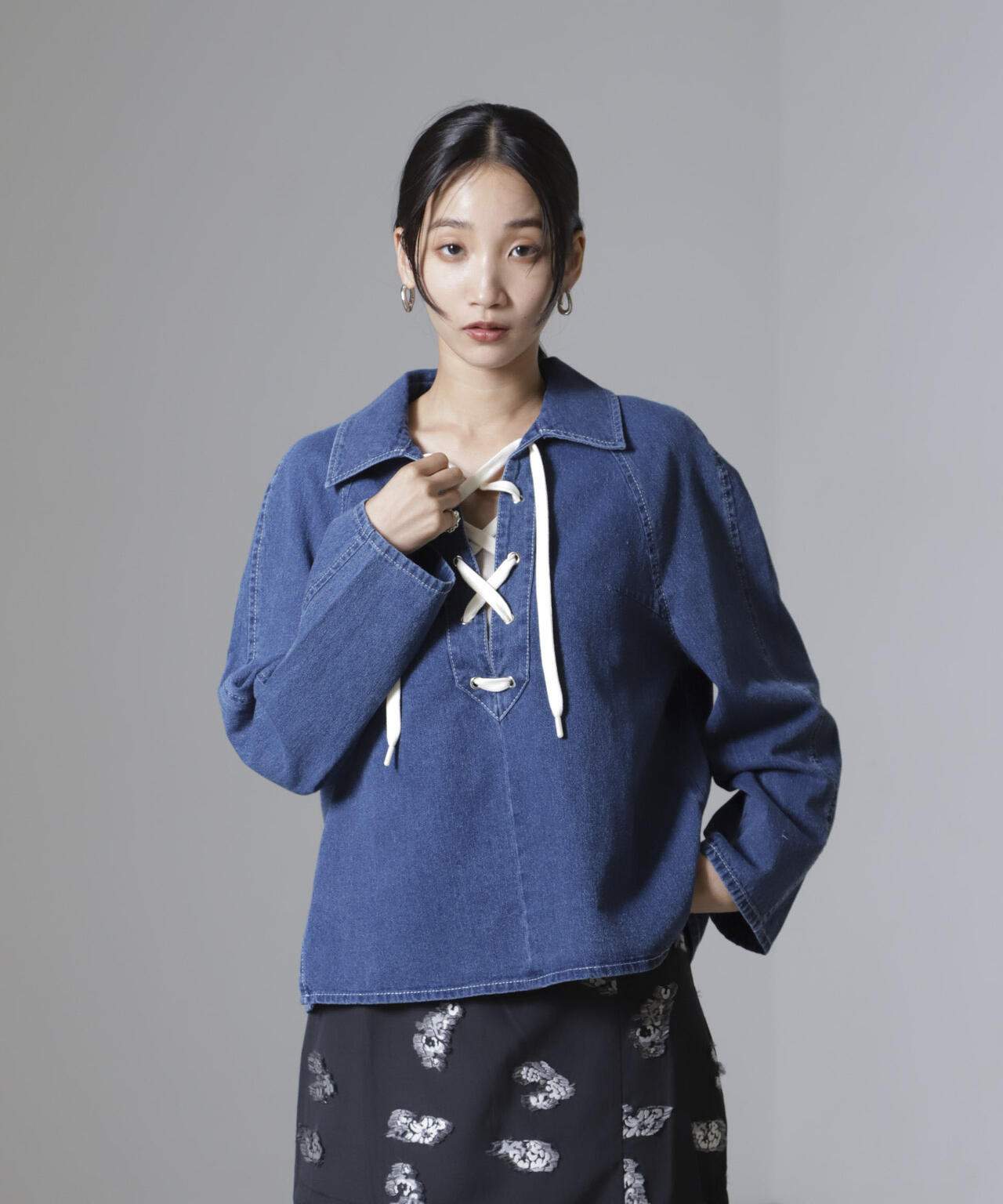 Baum und Pferdgarten/Soft Denim シャツ 6714220011