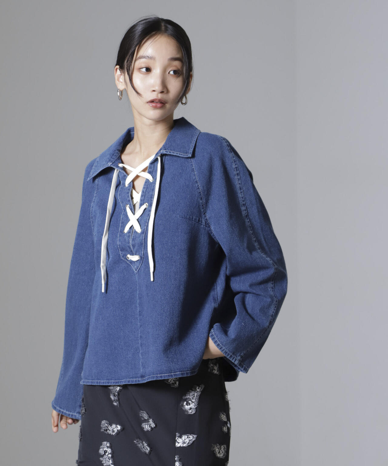 Baum und Pferdgarten/Soft Denim シャツ 6714220011