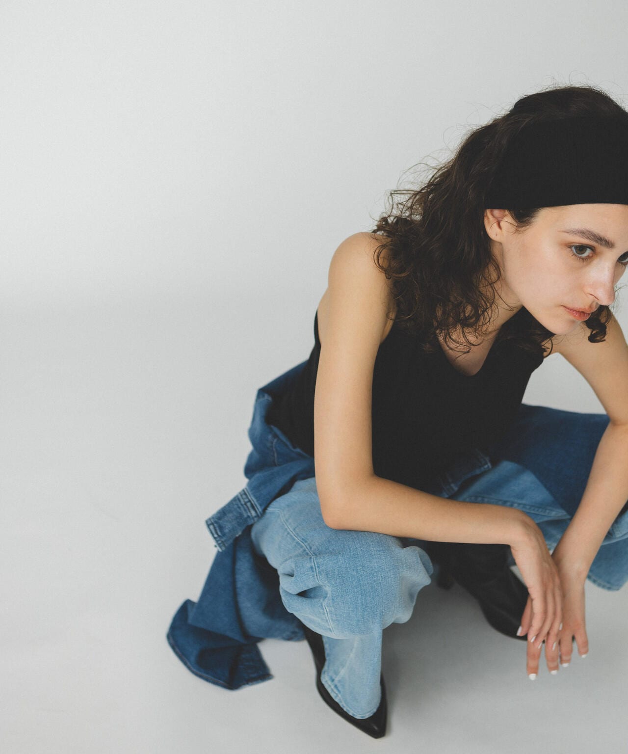 Healthy DENIM/別注PinkPepper ワイドストレートデニム L.ブルー 6714227017