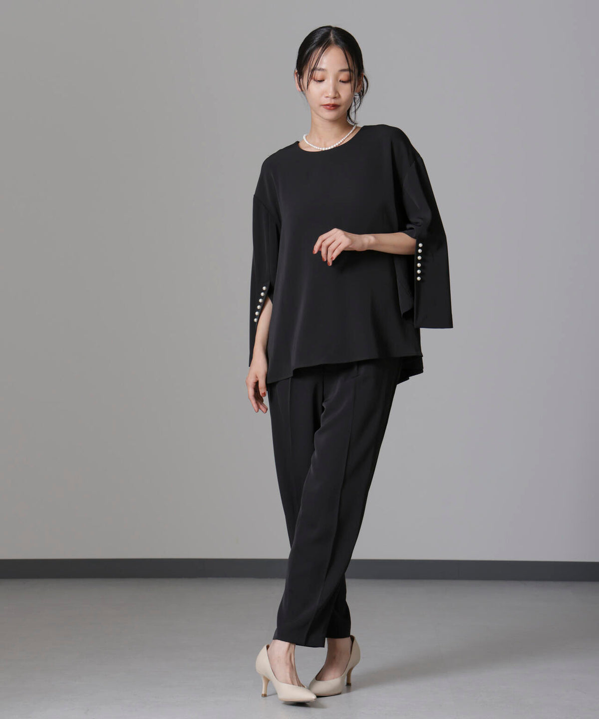 troisiemechaco/DOUBLE CLOTH セットアップパンツ 6714229002