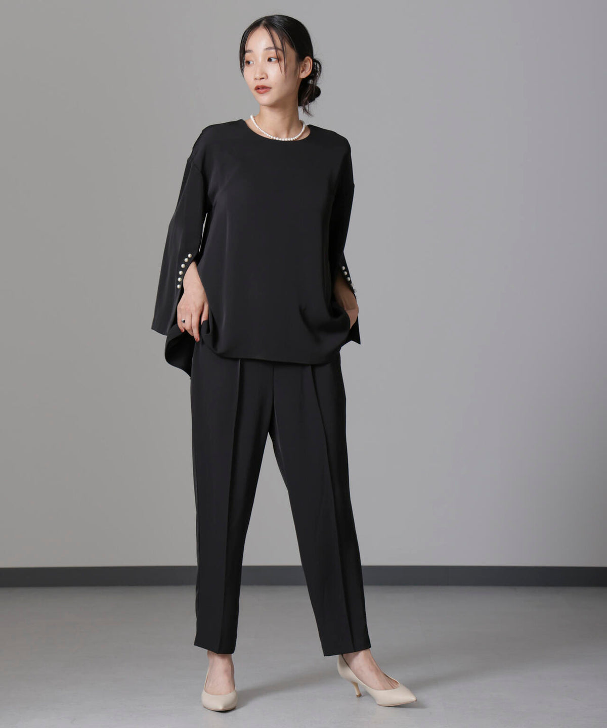 troisiemechaco/DOUBLE CLOTH セットアップパンツ 6714229002