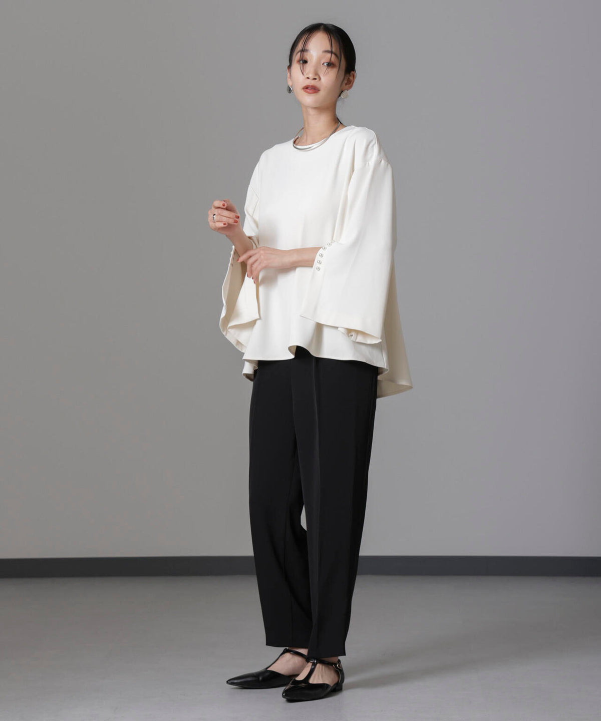 troisiemechaco/DOUBLE CLOTH セットアップパンツ 6714229002