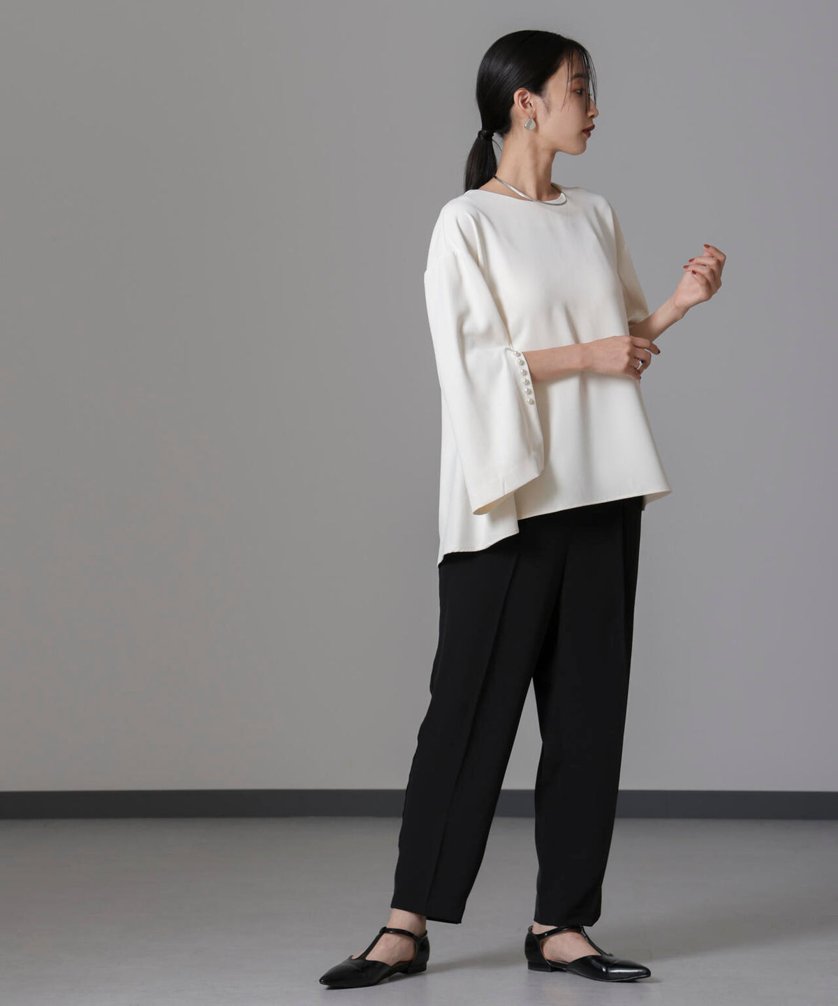 troisiemechaco/DOUBLE CLOTH セットアップパンツ 6714229002
