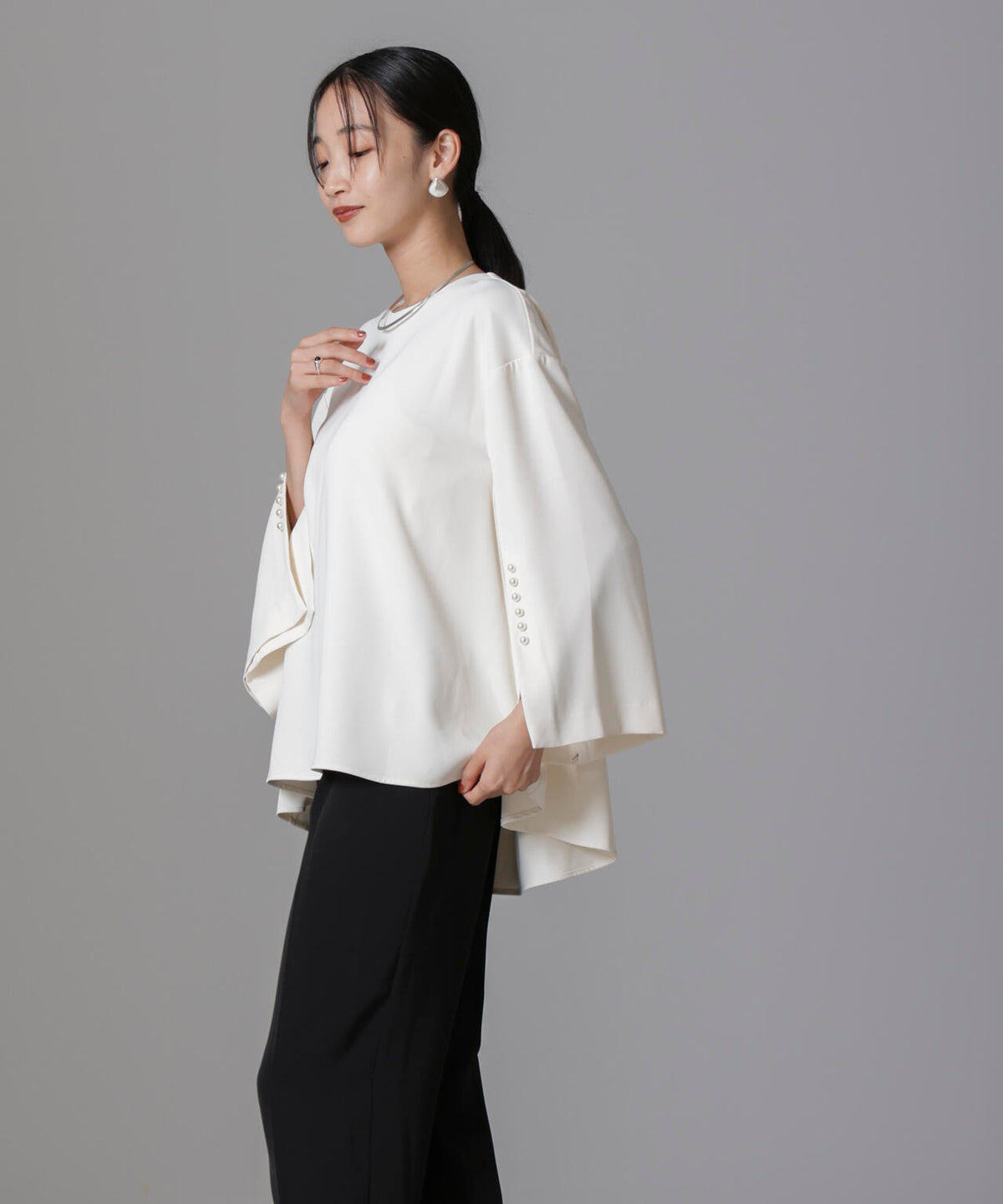 troisiemechaco/DOUBLE CLOTH セットアップパンツ 6714229002