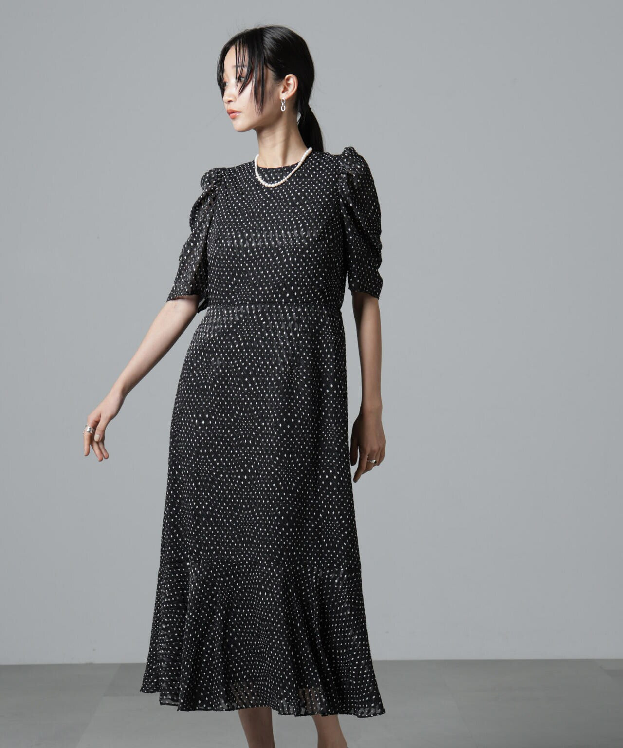 troisiemechaco/カットジャガードワンピース 6715119061