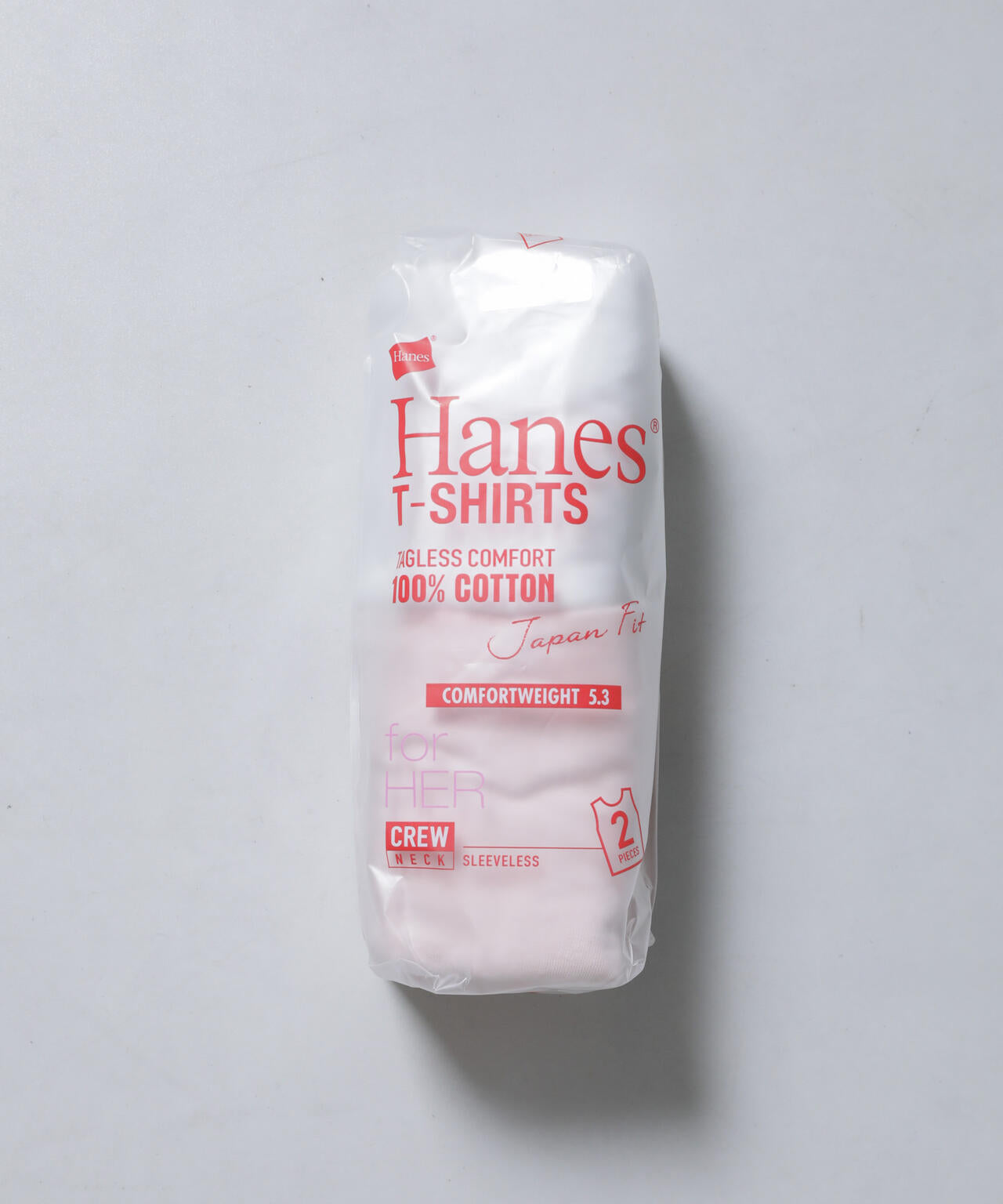 Hanes/2P JapanFit for HER スリーブレスTシャツ 6715124015