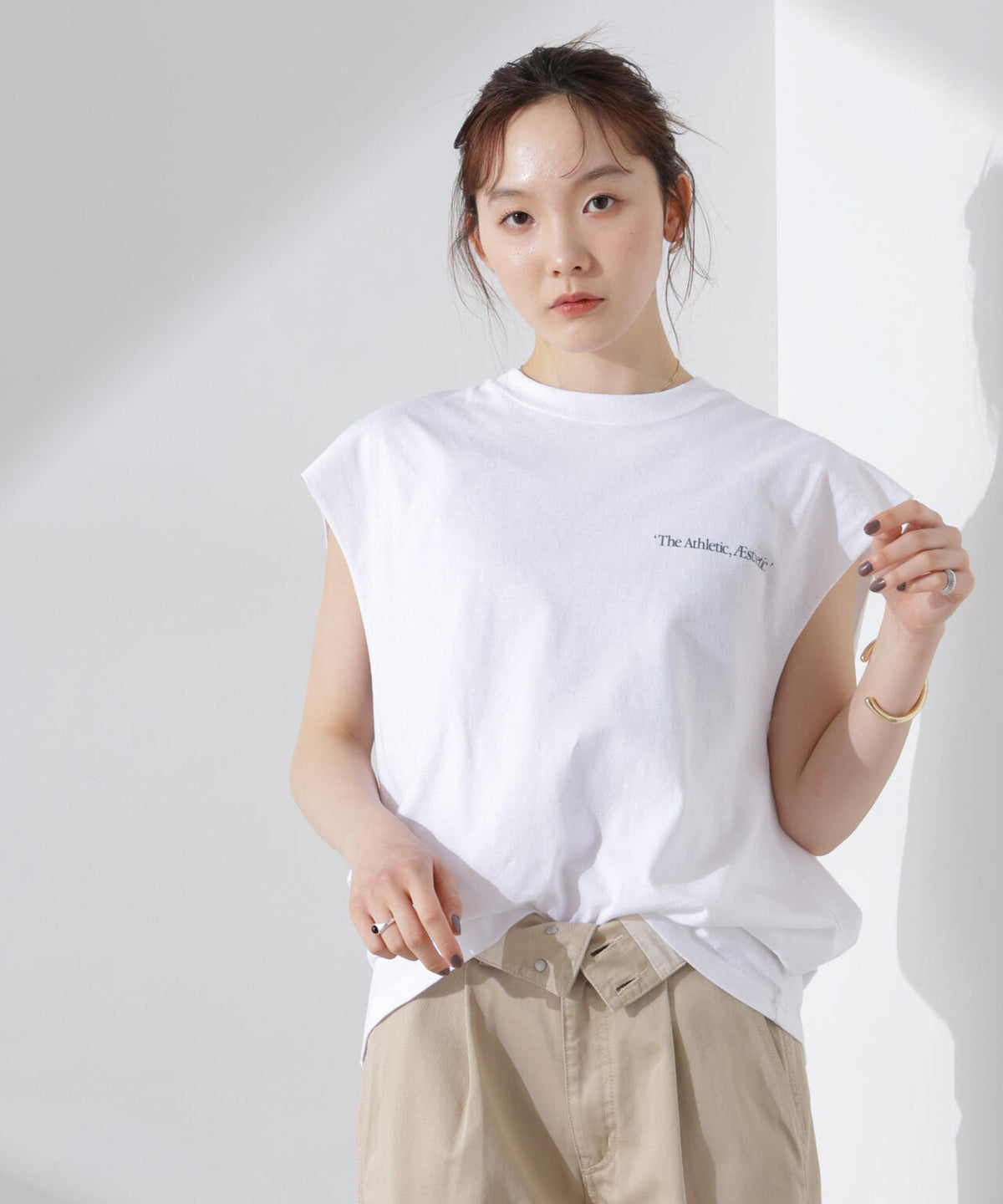 RUSSELL ATHLETIC/別注 Jersey Sleeveless Graphic T 6715124034