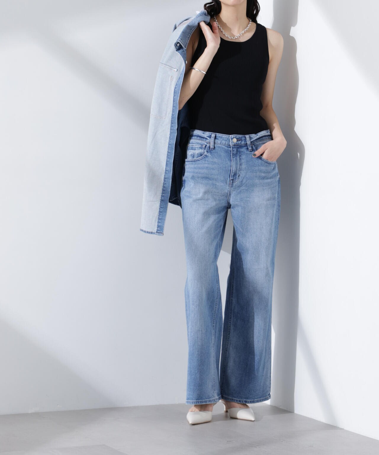 Healthy DENIM/Turnip ルーズフレア デニム 6715127031