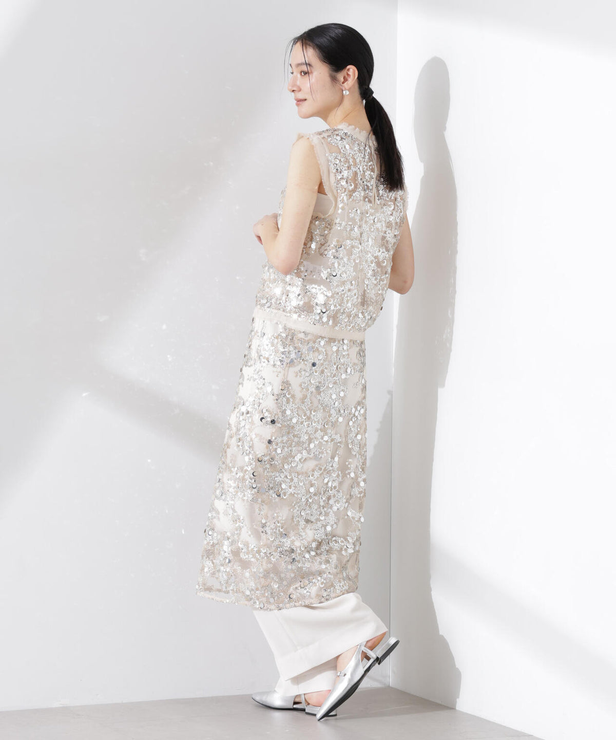 BAUM UND PFERDGARTEN/Sequins スカート(セットアップ可) 6715130011