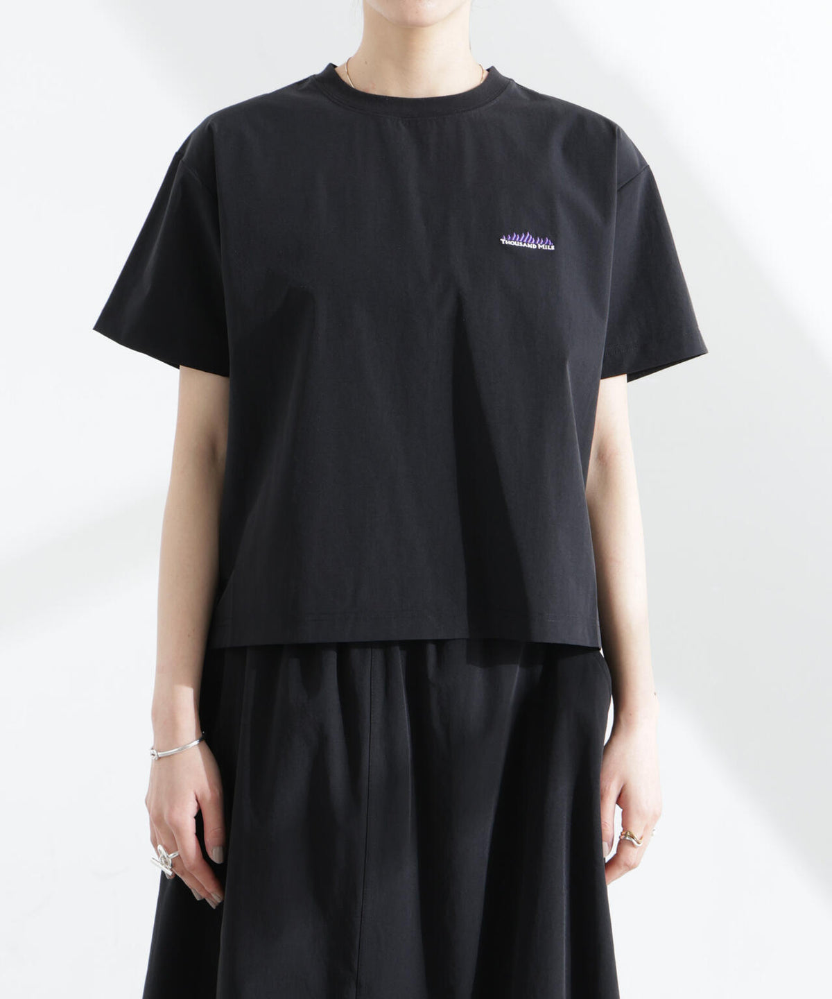 THOUSAND MILE/ショートスリーブTシャツ スカートセット 6715131001