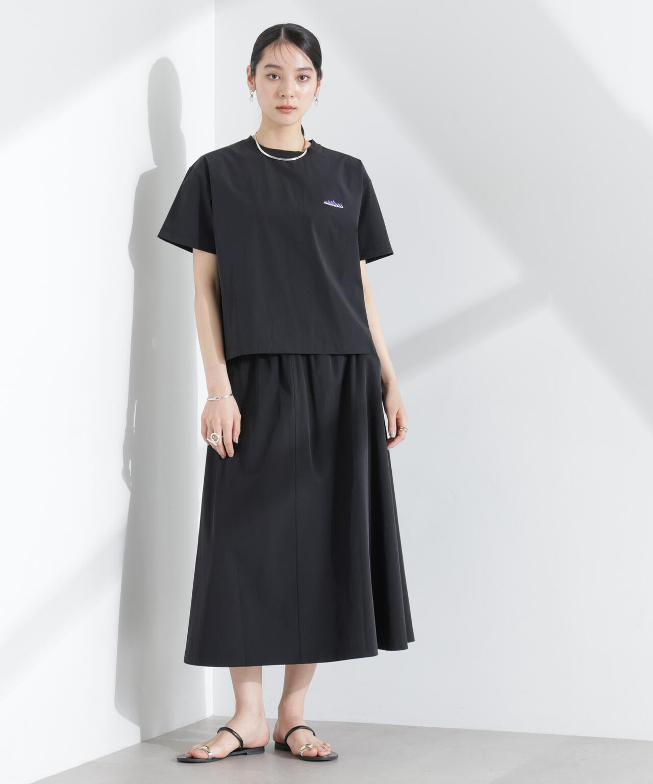 THOUSAND MILE/ショートスリーブTシャツ スカートセット 6715131001