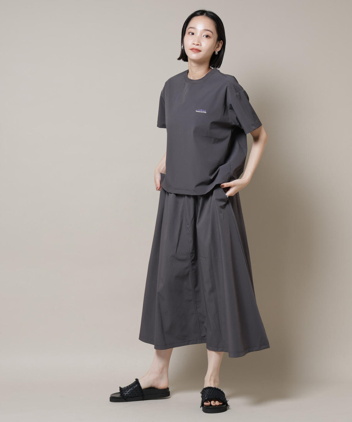 THOUSAND MILE/ショートスリーブTシャツ スカートセット 6715131001
