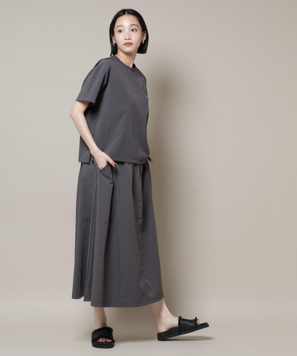 THOUSAND MILE/ショートスリーブTシャツ スカートセット 6715131001