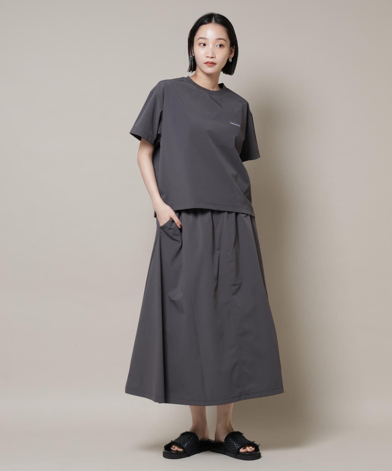 THOUSAND MILE/ショートスリーブTシャツ スカートセット 6715131001