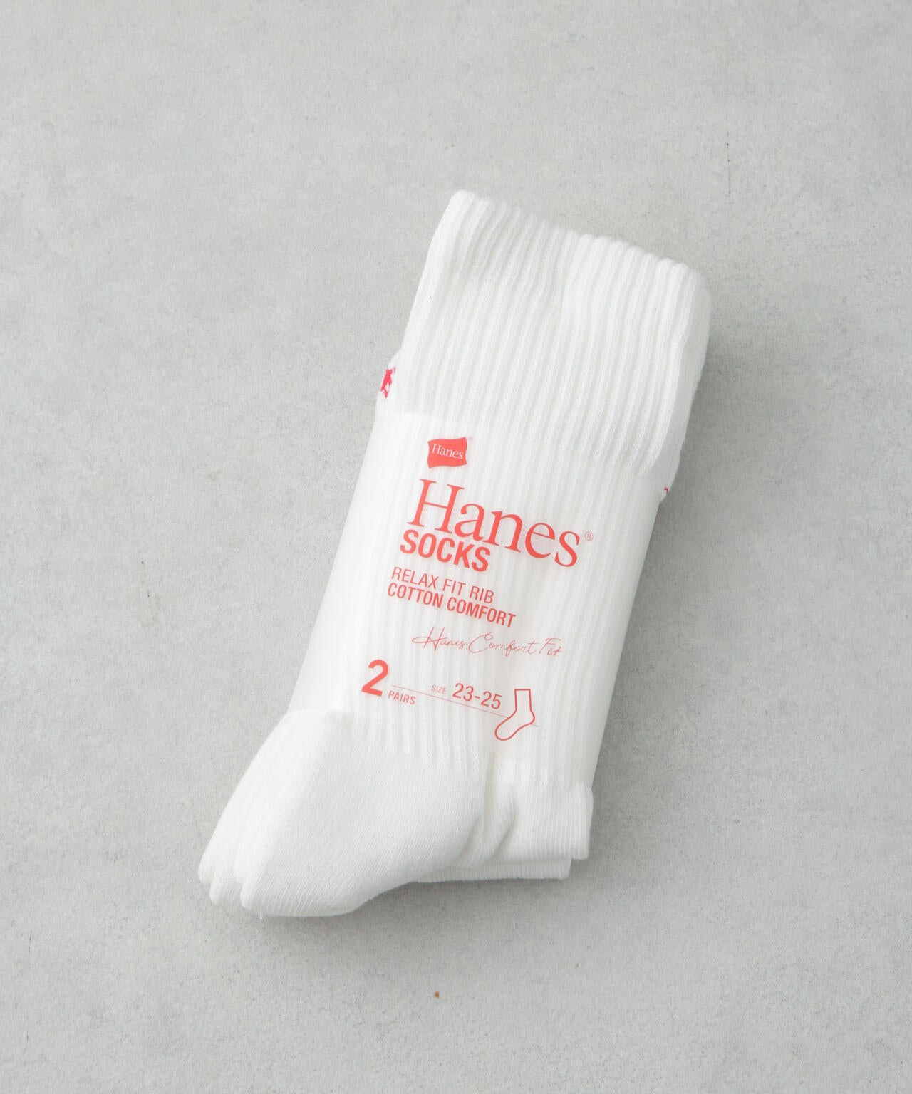 Hanes/クルーソックス2P 6715151005