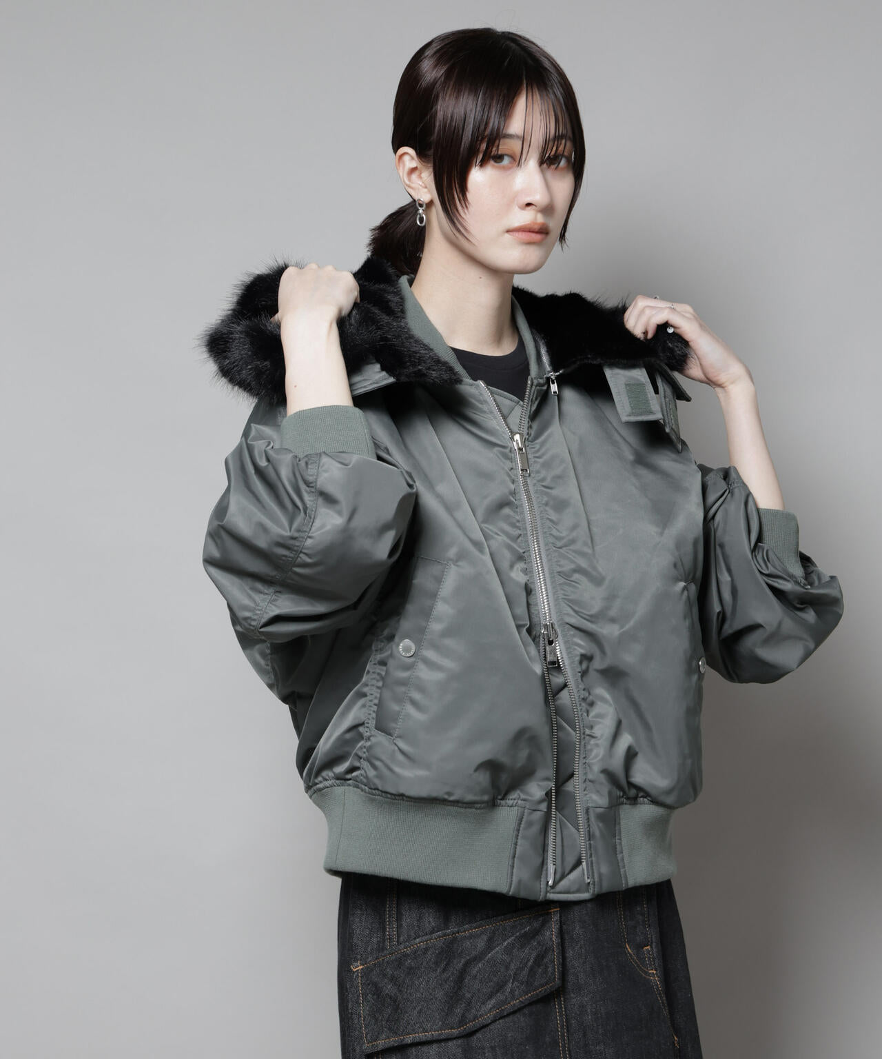 upper hights/THE U-2 HOODIE ARMY 6715212009