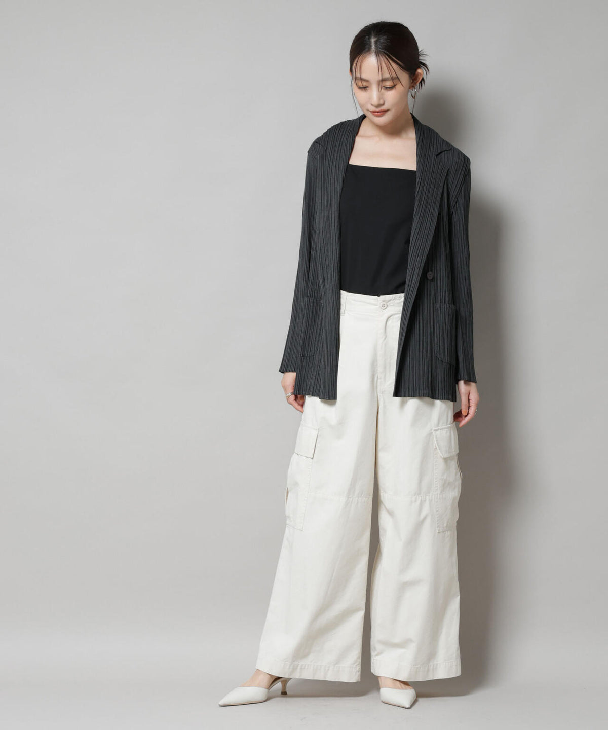 Gongdid Design/Double breasted pleated suit(セットアップ可) 6715216011