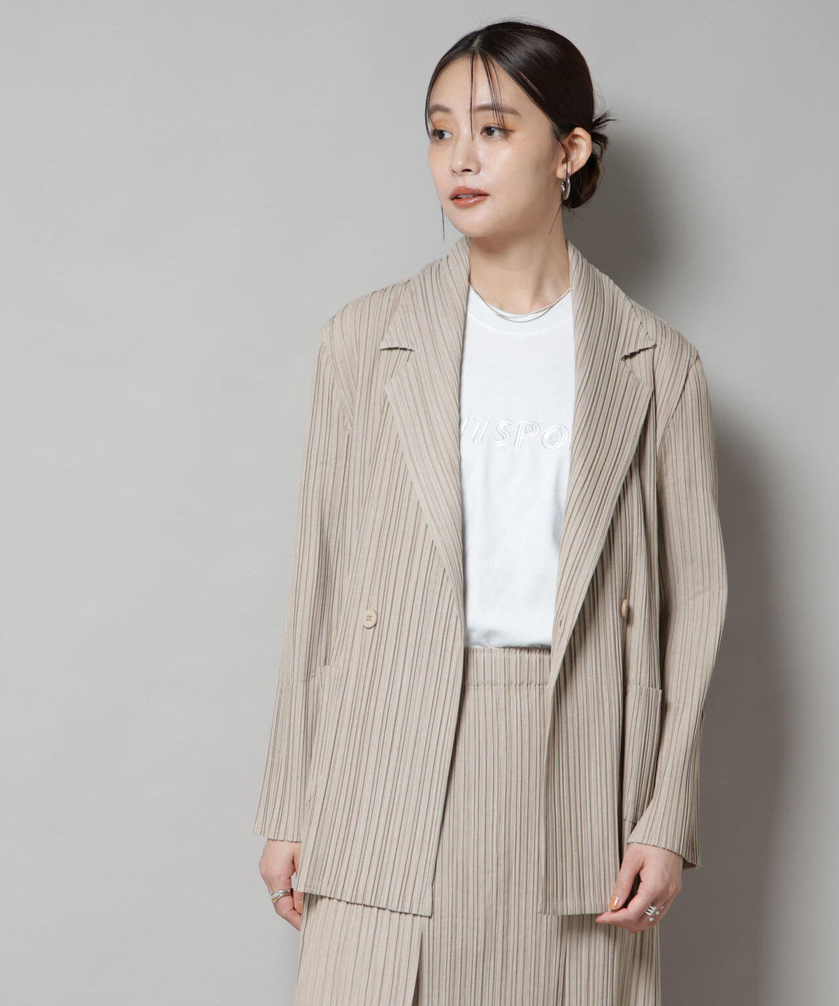 Gongdid Design/Double breasted pleated suit(セットアップ可) 6715216011