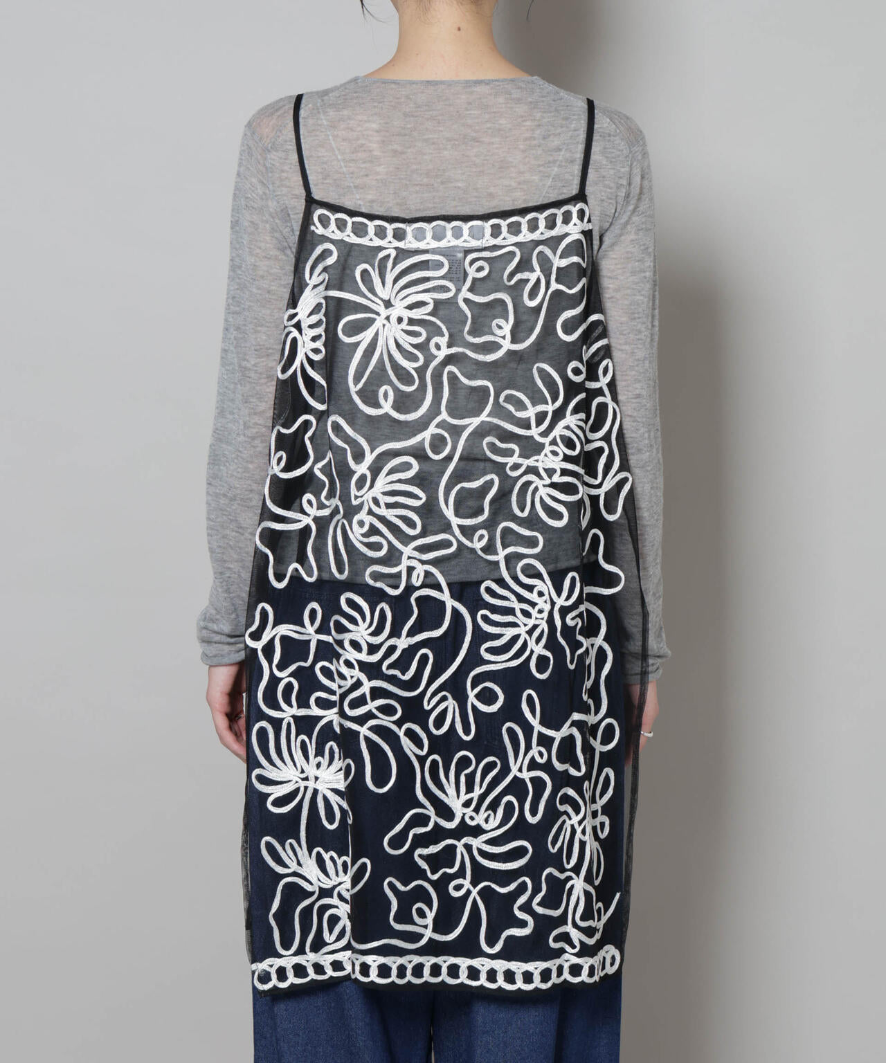 Sara mallika/TULLETAPEEMBRIODERY CAMI DRESS 6715219041