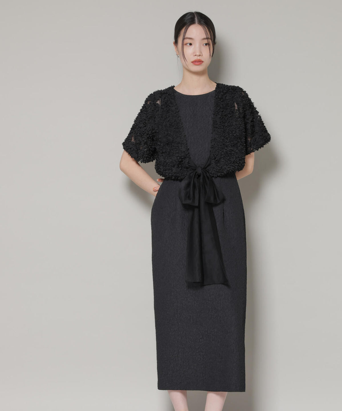 kaene/デザインリボンボレロセットドレス 6715219059