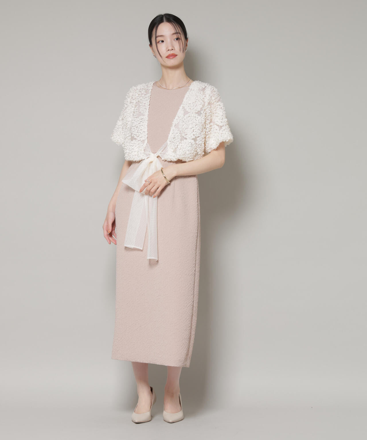 kaene/デザインリボンボレロセットドレス 6715219059