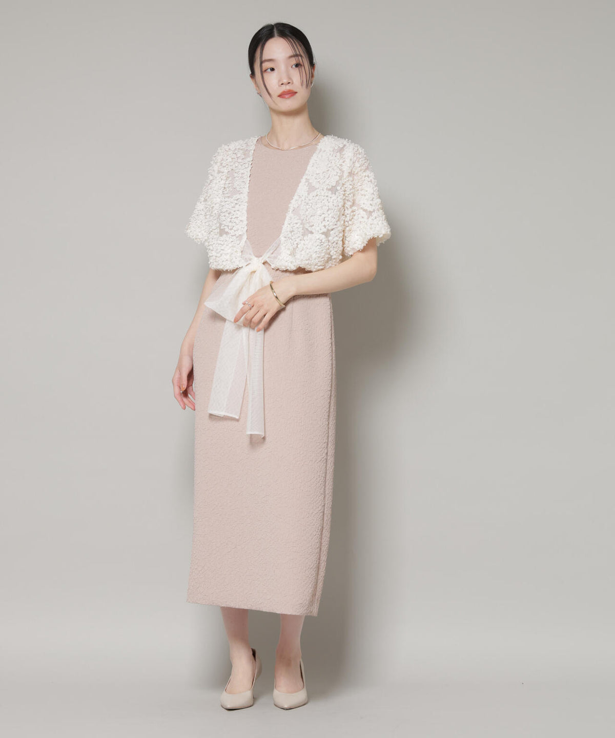 kaene/デザインリボンボレロセットドレス 6715219059