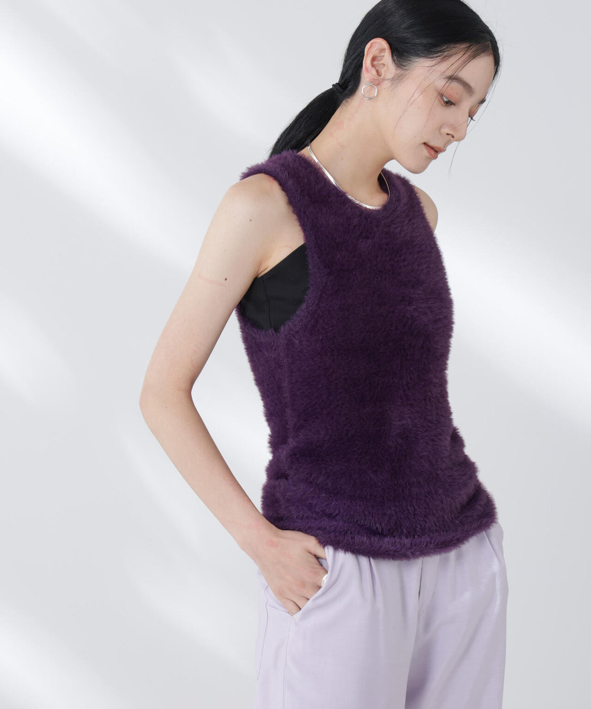 BAUM UND PFERDGARTEN/Furry Knit ベスト 6715222057