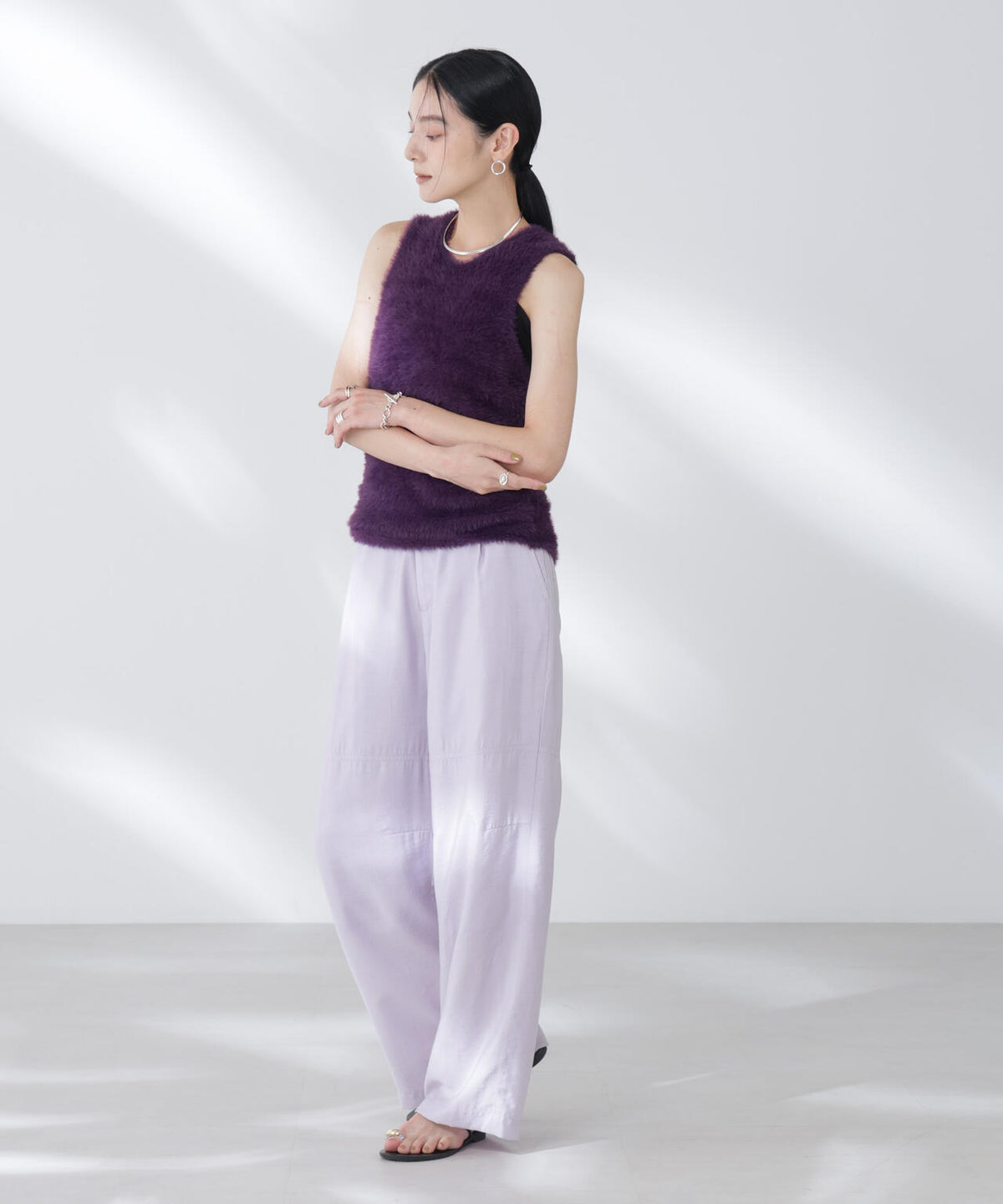 BAUM UND PFERDGARTEN/Furry Knit ベスト 6715222057