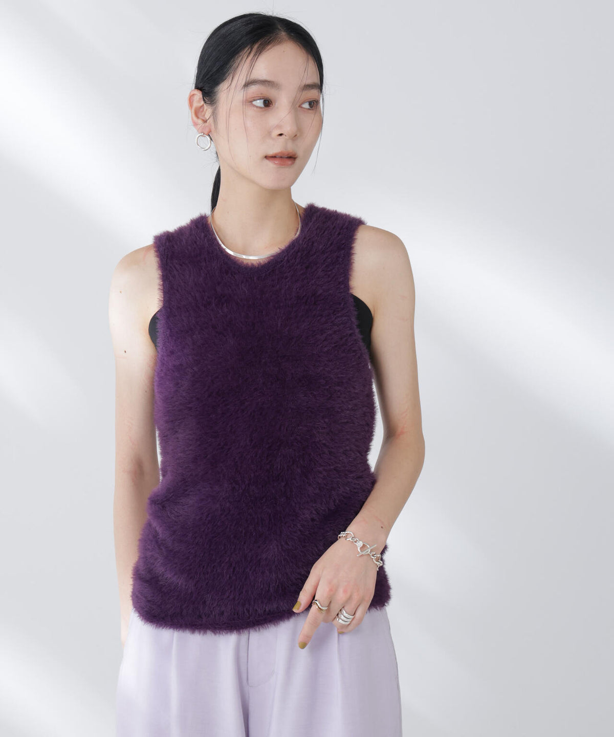 BAUM UND PFERDGARTEN/Furry Knit ベスト 6715222057