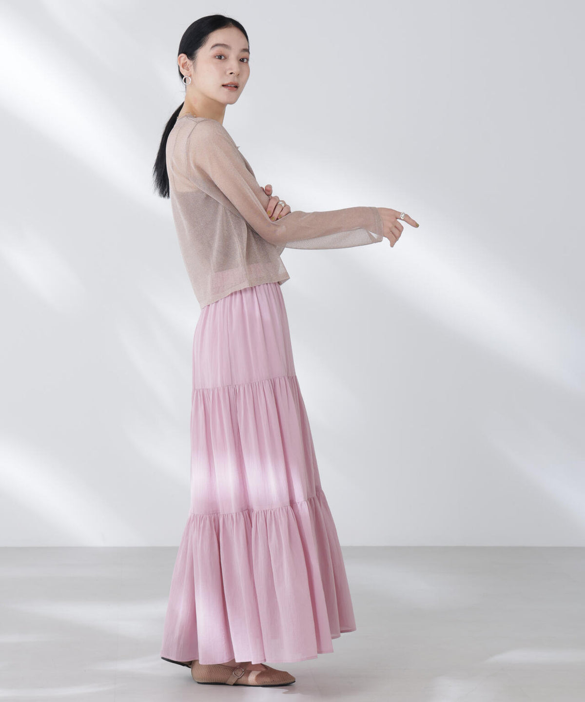 BAUM UND PFERDGARTEN/Glitter Knit カーディガン 6715222058