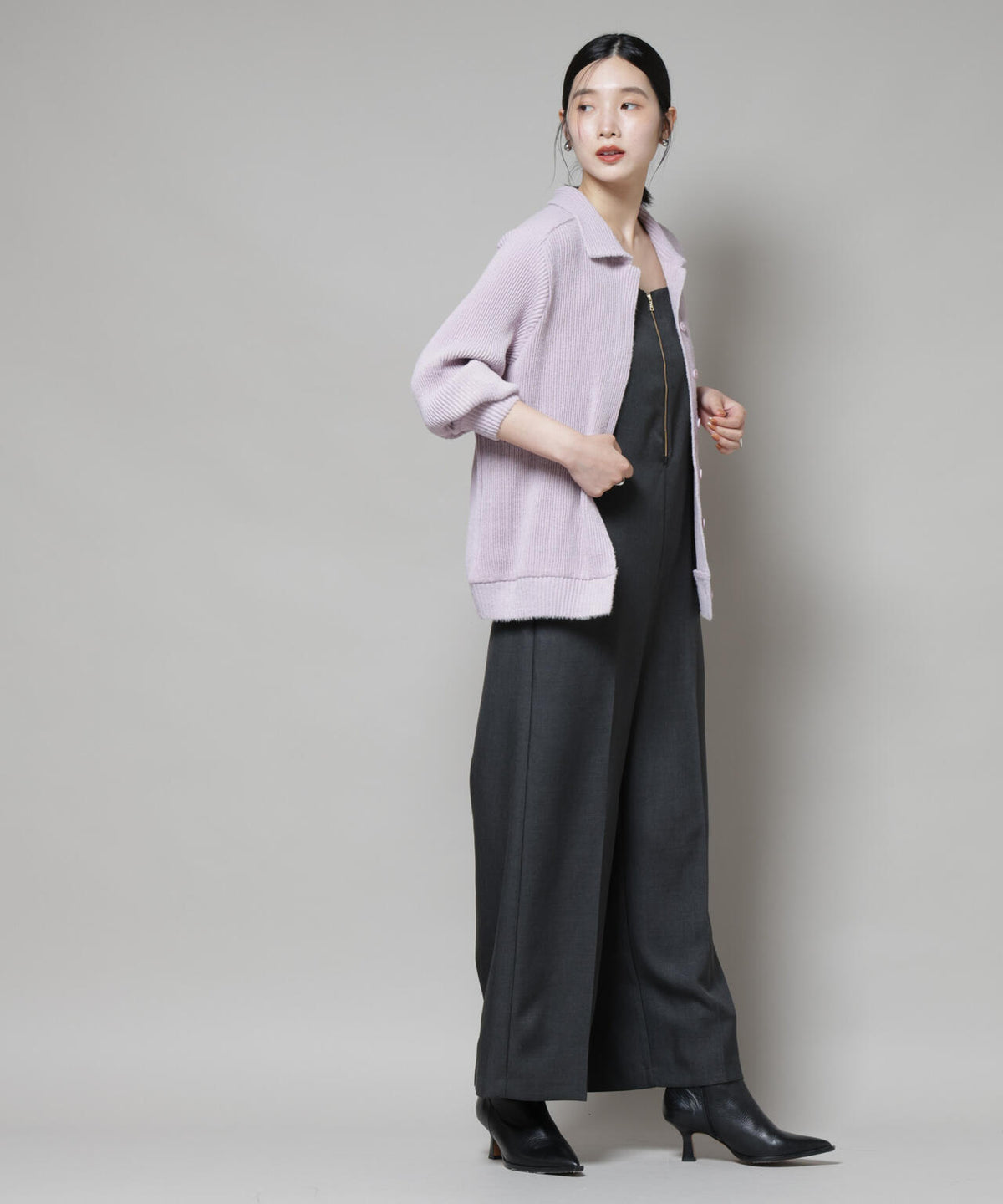 Gongdid Design/Knit pleated cardigan 6715222060